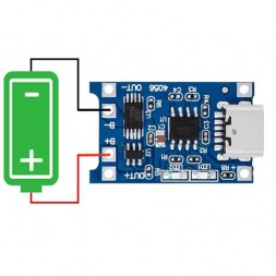 BMS 1S Li-ion  3A плата защиты, Type-C